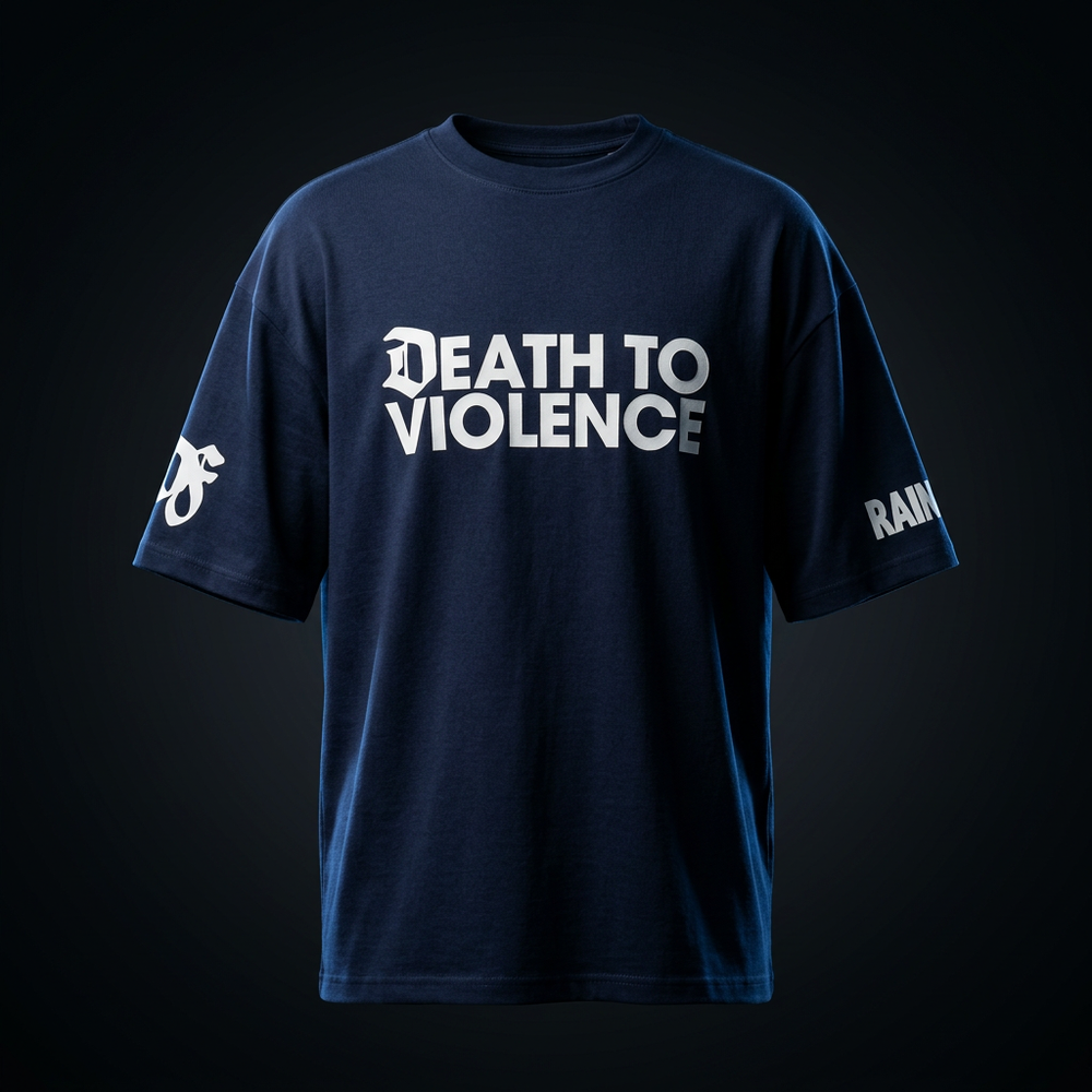 Death Fitness × RAINN limited-edition shirt